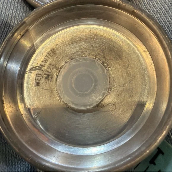 Web Salt & Pepper Shakers 2” H And A Child’s Cup Or Sugar Dish Marked Genuin - Picture 11 of 12